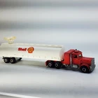 Vintage Hot Wheels Steering Rigs PETERBILT CAB w/ SHELL TANKER TRAILER