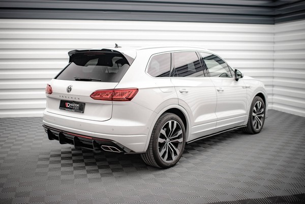 Maxton Design Diffusor Flaps Passend FüR Vw Touareg R-Line Mk3 Schwarz Hochglanz-image