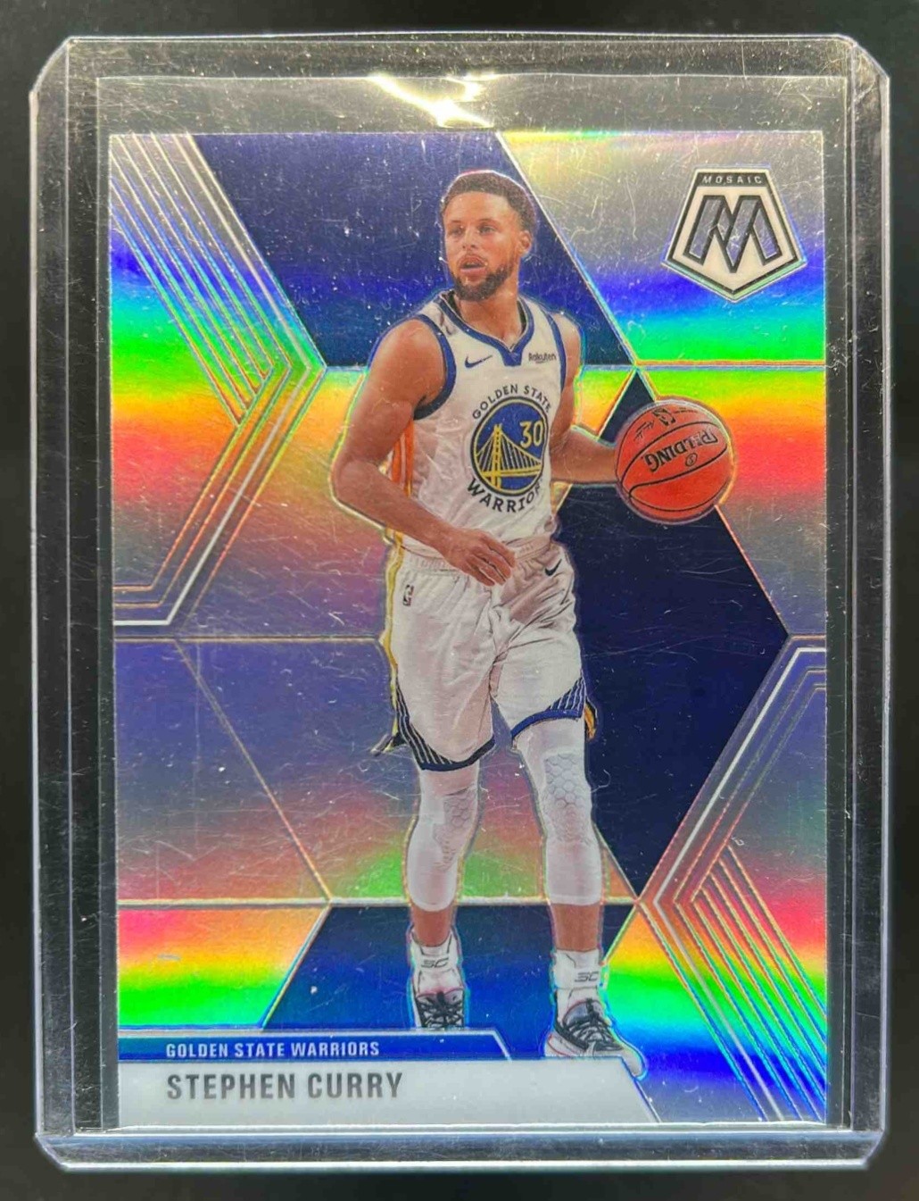 2019-20 Mosaic Stephen Curry Silver #70 Warriors