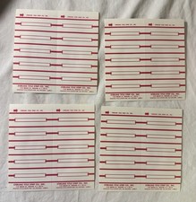 Lot of 4 Original Sterling Title Strips Jukebox Perforated Strip