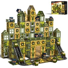 100PCS Army Magnetic Tiles Building Set for Kids, STEM Military Magnetic Buil...