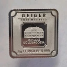 .999 Fine Silver 5g Geiger Edelmetalle Schloss Güldengossa Bar without capsule