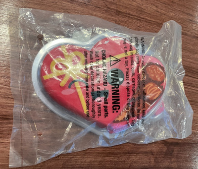 24 Deco Pac Cake Topper Pop Tops Heart Box of Chocolates & Emoji Face Cuties NEW