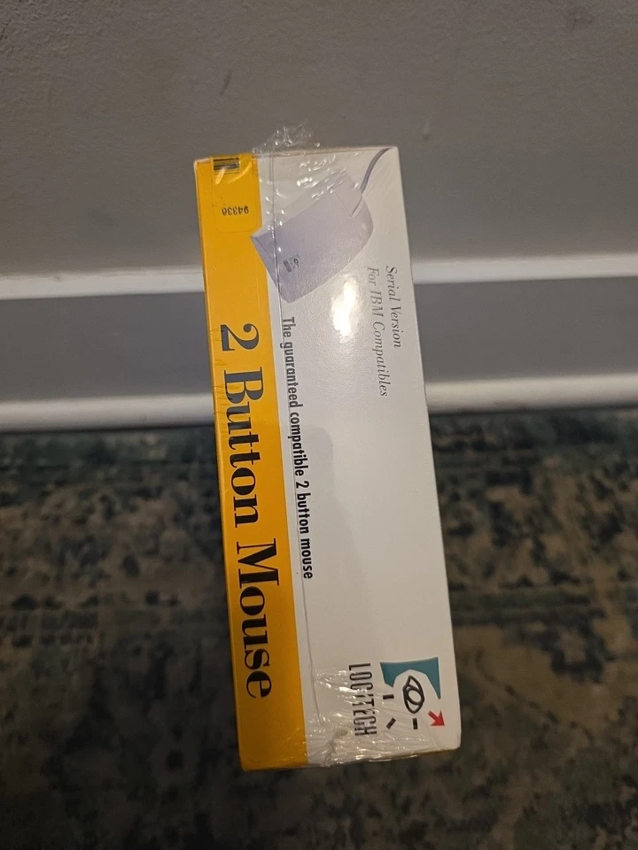 Vintage Logitech Two Button Mouse Model 0253 NIB Sealed 1993 - Image 3 of 4