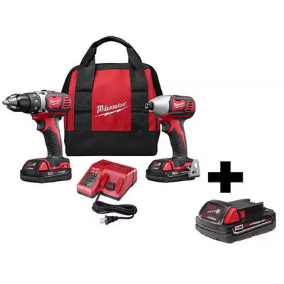 M18 18V Lithium-Ion Cordless Drill/Impact Driver Combo Kit (2-Tool) W/ M18 2.0Ah
