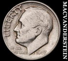 1947-D Roosevelt Dime- Silver- Scarce Better Date No Reserve #J5156