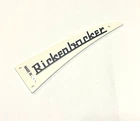 Custom Rickenbacker Guitar & Bass Truss Rod Cover "Rickenbacker" WHITE