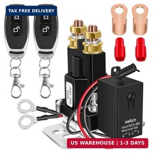 Battery Disconnect Switch 12V Remote Battery Kill Switch Anti-Theft for Car Vehi