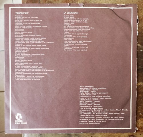 LUCIO BATTISTI La Batteria Il Contrabbasso LP Disco Vinile Leggere Descrizione - Foto 8 di 13