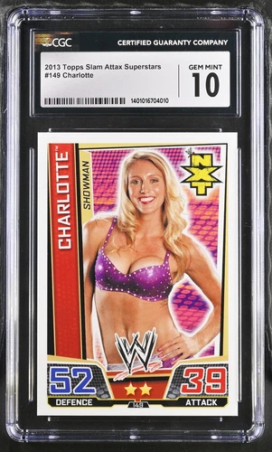 2013 Topps Slam Attax Superstars Charlotte Flair #149 CGC 10