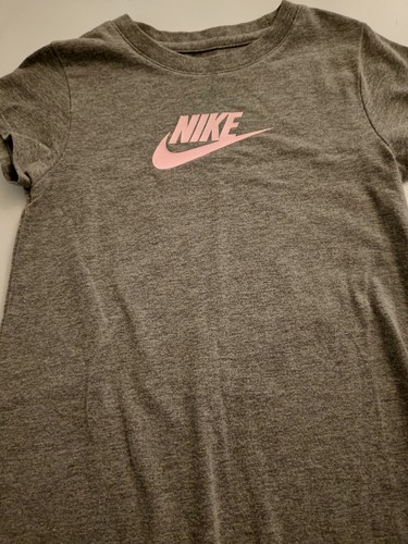 Nike Kleid Mädchen Größe 6 grau T-Shirt-Kleid Jugend 6-7 Jahre Freizeit Komfort - Bild 2 von 8