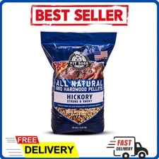 100% All-Natural Hardwood Hickory Blend BBQ Grilling Pellets 20 Pound Bag