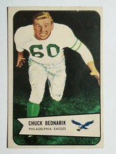 1954 Bowman #57 Chuck Bednarik (VGEX)