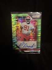 Panini 2018 Prizm Derrick Nnadi Rookie Autographs Pulsar Insert #RA-DN Chiefs