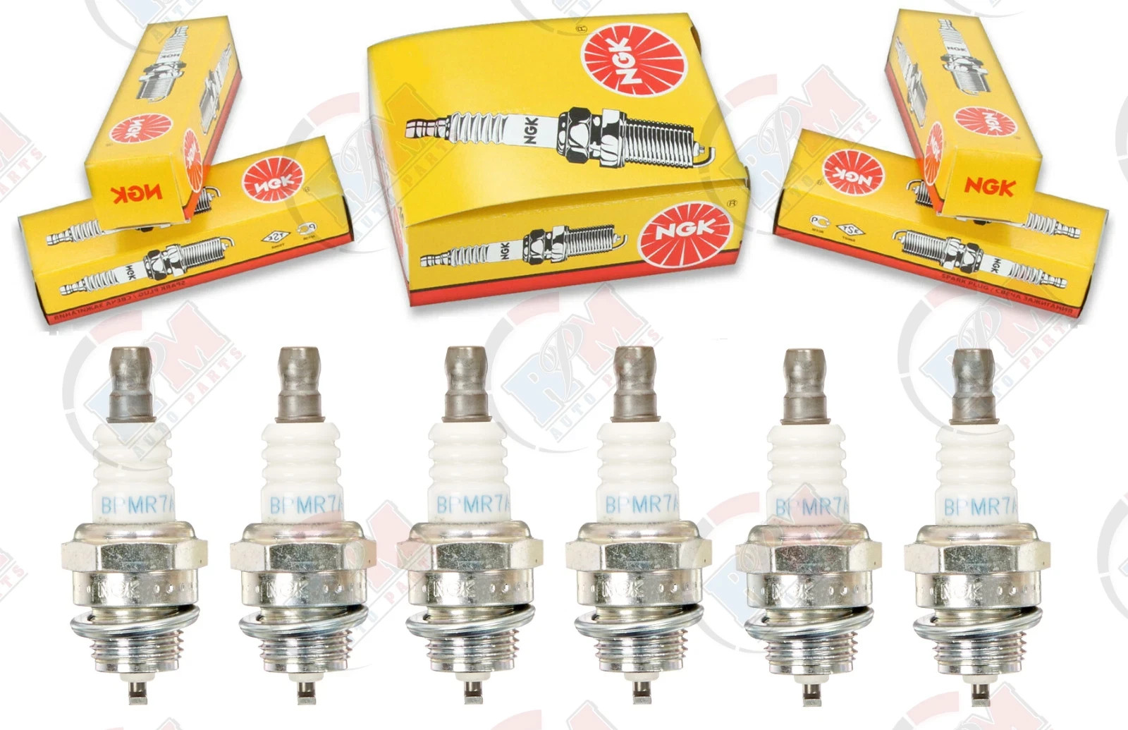 Set of 6 NGK 6703 BPMR7A SOLID Standard Plug Spark Plugs