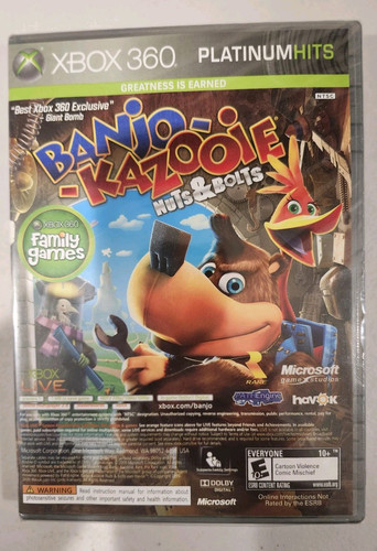 XBOX 360 Platinum Hits Banjo-Kazooie: Nuts & Bolts / Viva Piñata new sealed - Picture 1 of 6