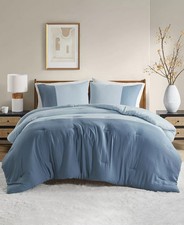 Miro Soft Washed Color Block 3-Pc. Comforter ...