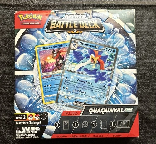 Pokemon Deluxe Battle Deck QUAQUAVAL ex Factory Sealed Box Ready To Play Deck