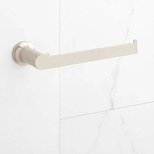 Signature Hardware Berwyn Towel Ring, Brushed Nickel, 10-1/16 in (Model 482831) - Picture 1 of 2