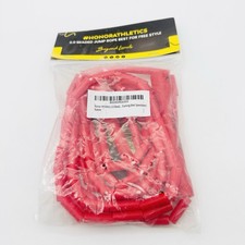 Honor Athletics 2.0 Beaded Jump Rope - Adjustable with Unbreakable Handles, Red
