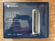 Motorola MG8702 DOCSIS 3.1 Cable Modem AC3200 WiFi Router True Gigabit 4 Ports