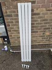 White Vertical Radiator 300 x 1600