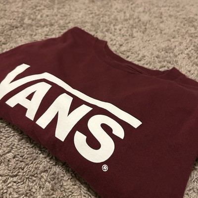 Vans Long Sleeve Maroon XL Long Sleeve Tshirt Mens