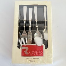 Rogers ALLISON Stainless Knives Fork Spoon Vintage NEW SEALED 20 Piece