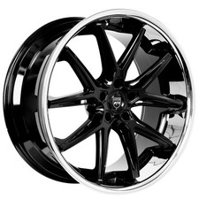 20x10.5lexani Wheels Circuit Gloss Black With Ss Lip Rims