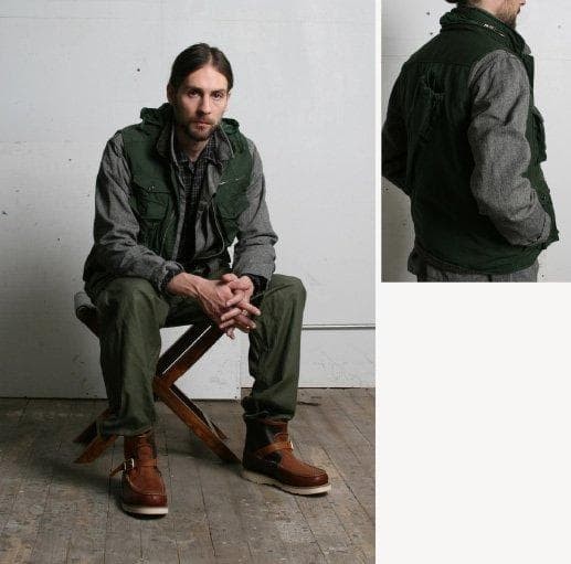 Good condition Engineered Garments wool lined com… - image 2