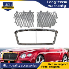 Complete Chrome Grille Package Frame Side Mesh Fits Bentley Gt Gtc 2012-2016 Complete Chrome Grille Package Frame Side Mesh Fits Bentley Gt Gtc 2012-2016