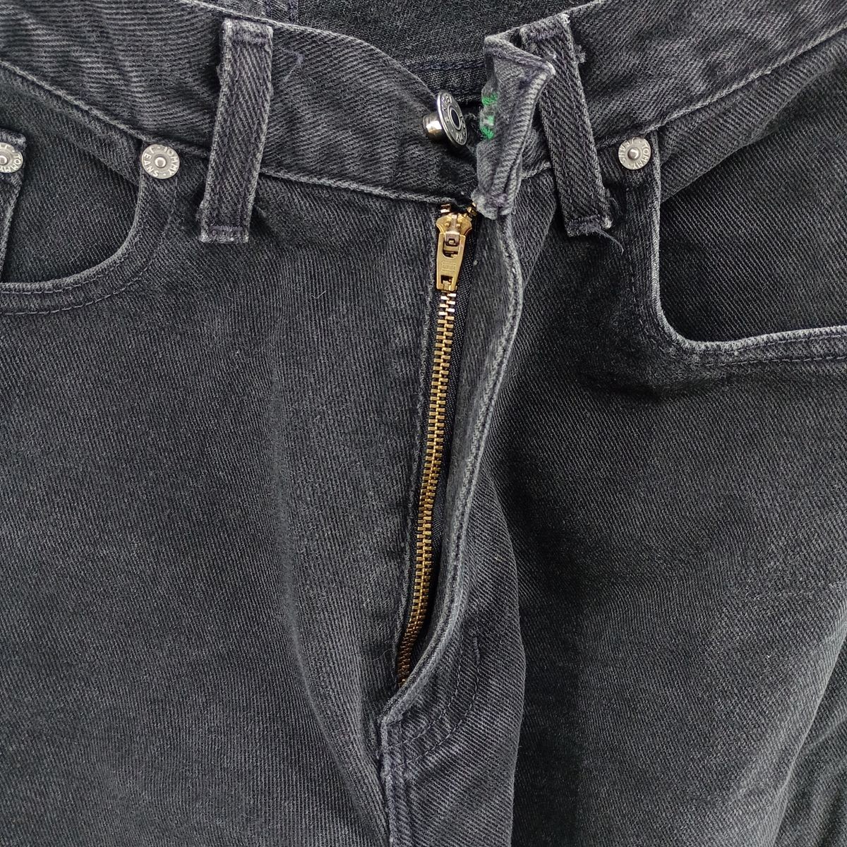 Vintage 2000'S Tommy Hilfiger Jeans Men's Black Tapered Denim Pants Size W30 thumbnail 6