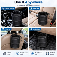 Collapsible Car Trash Can Waterproof Portable Auto Garbage Bin Storage Organizer