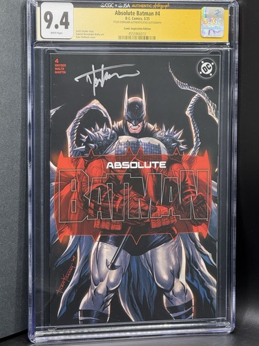 Absolute Batman #4 CGC 9.4 JSA Signed By Tyler Kirkham 2025 MegaCon Exclusive
