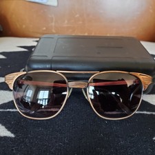 Vtg Rare Shady Character BROMLEY Sunglasses - Copper