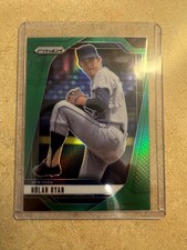 Nolan Ryan 2025 Panini Prizm Green Prizm #297 Rangers Nolan Ryan 