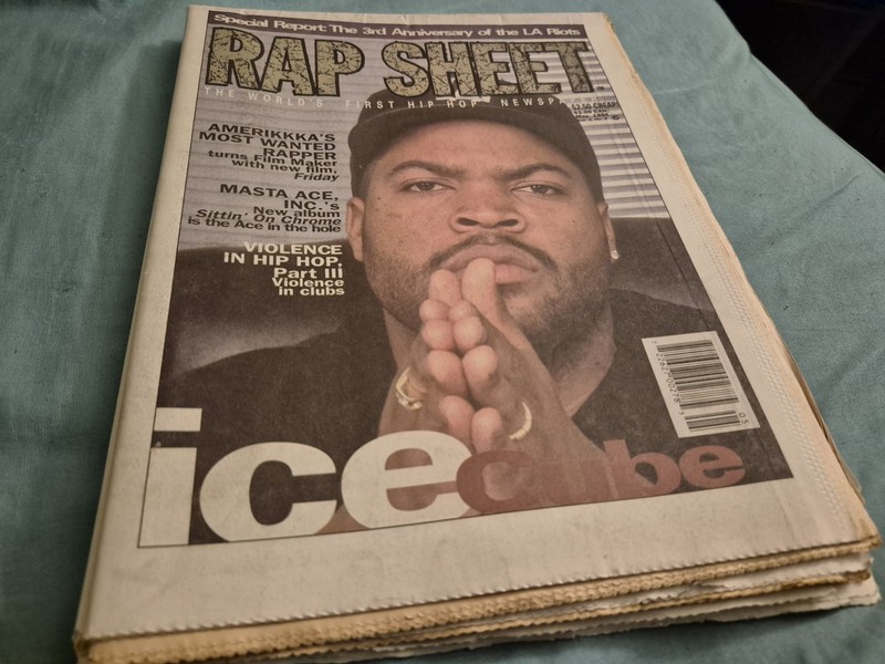 RAP SHEET magazine Ice Cube Masta Ace LA Riots Kam Nefertiti DJ Pooh
