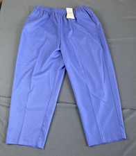 Alfred Dunner Dress Pant Woman Pull On 18W Proportioned Short Violet Stretch New