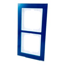 Busch Jaeger 1722-228 Abdeckrahmen 2-fach Glas Ozean - Busch-axcent® pur