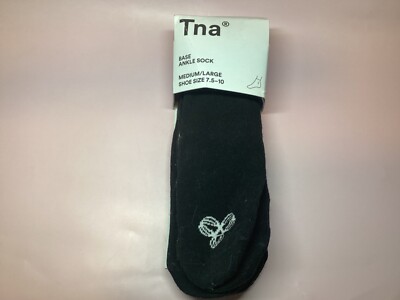 Tna Base Ankle Sock 3-Pack Limited Edition     Black/White In Shoe Size 7.5 - 10