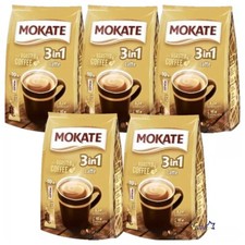 Mokate Instant Coffee 3-In-1 Latte,Classic,Caramel,Milk Hot Chocolate 10 Sachet