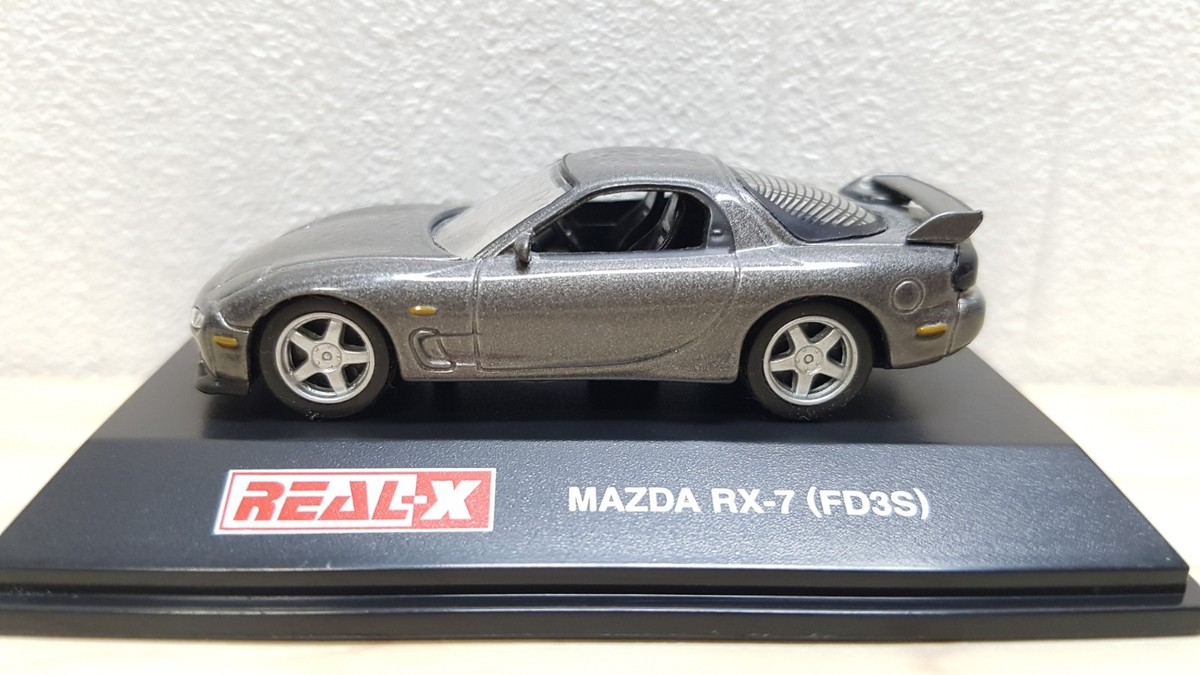 1/72 Real-X Rotary MAZDA RX-7 FD3S TYPE R GREY diecast car model