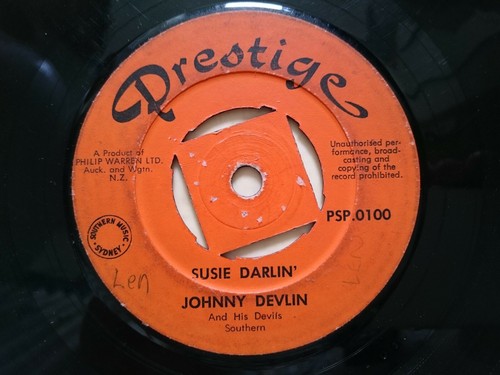 JOHNNY DEVLIN Lawdy Miss Clawdy *NEW ZEALAND ORIGINAL PRESTIGE LABEL*ROCKNROLL - Imagen 3 de 3
