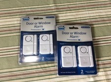 Sabre HS-DWA2 SABRE Dorm Door Window Alarm 2 Pack 120 dB Alarm White Plastic
