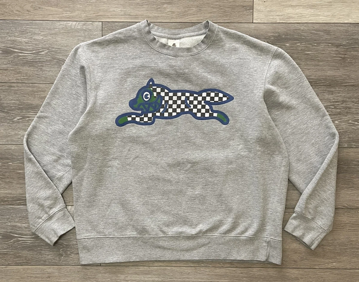 Vintage Billionaire Boys Club Ice Cream Gray Running Dog Graphic Sweatshirt 2XL