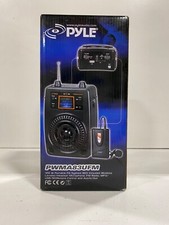 Pyle PWMA83UFM PA System Mic Player Radio Includes Lavalier Headset Mics