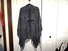 K Accessories - NWOT - Toggle Closure Draped Shawl/Wrap - OS - Multicolor