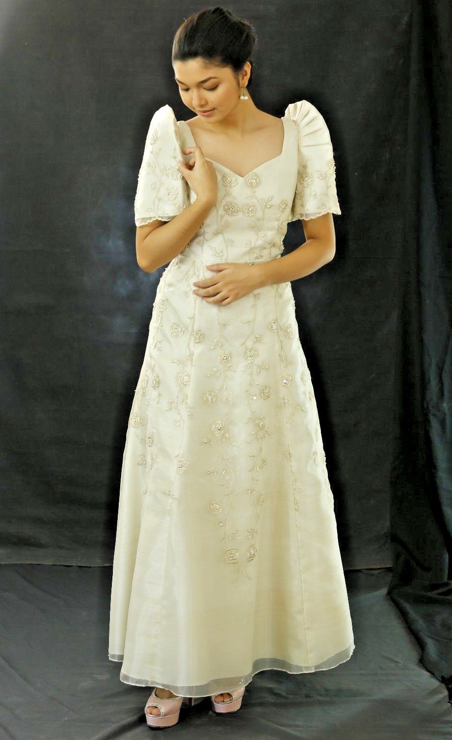 FILIPINIANA DRESS Embroidered Mestiza 