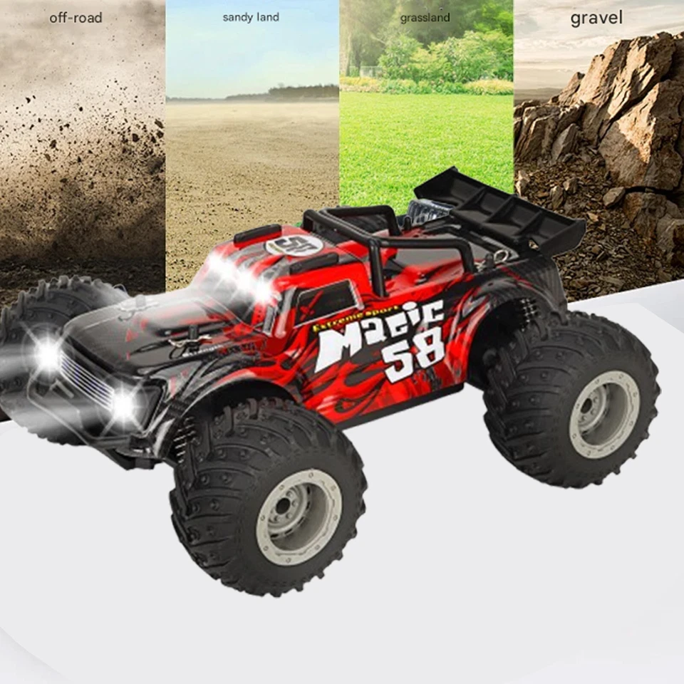 1:18 RC Off-road Car Racing Monster Truck Cars Remote Control Car Drift ChildE4 - Image 2 of 4