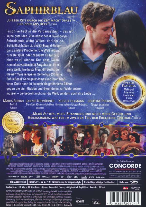 Thumbnail - Saphirblau (dvd) Min: 116/dd5.1/ws - Eurovideo 20104 - (dvd Video /